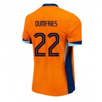 Camiseta Países Bajos Denzel Dumfries #22 Primera Equipación Replica Eurocopa 2024 mangas cortas